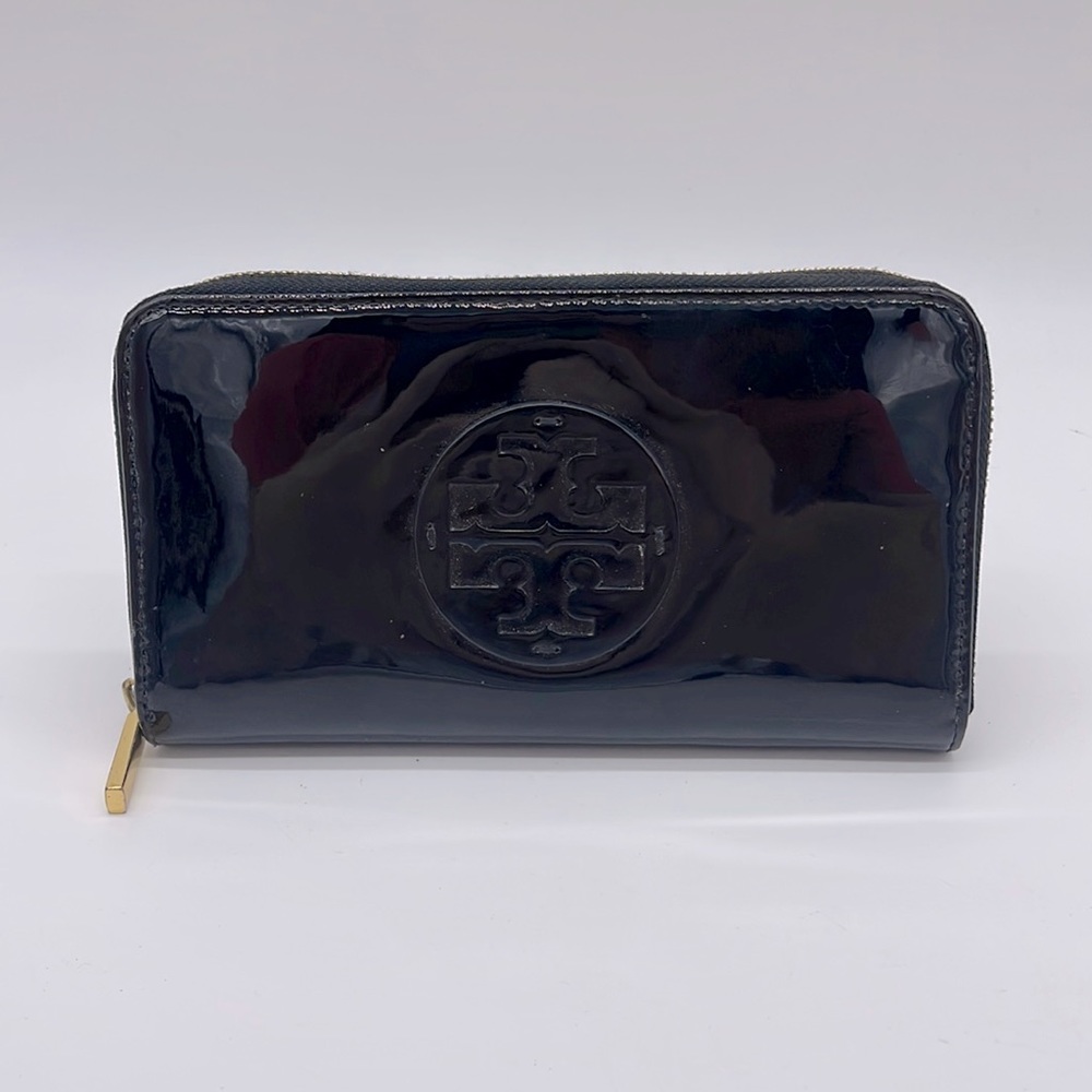 Womens Tory Burch Patent Leather Continental Wallet